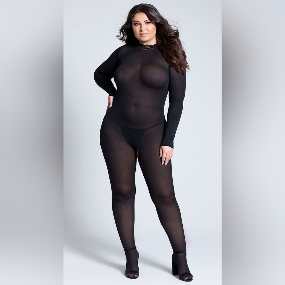 Black Sheer Bodysuit